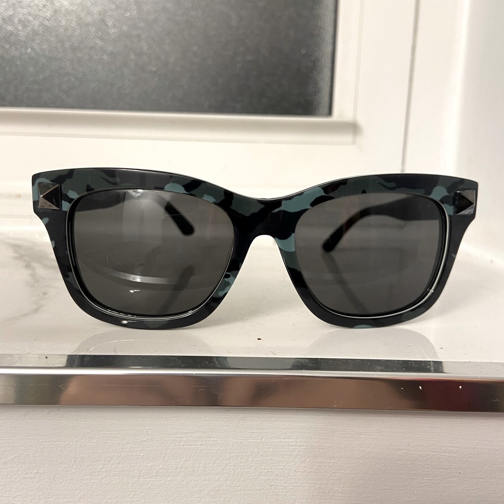 VALENTINO Army Green Sunglasses - NEW & NEVER USED w/ minor staining